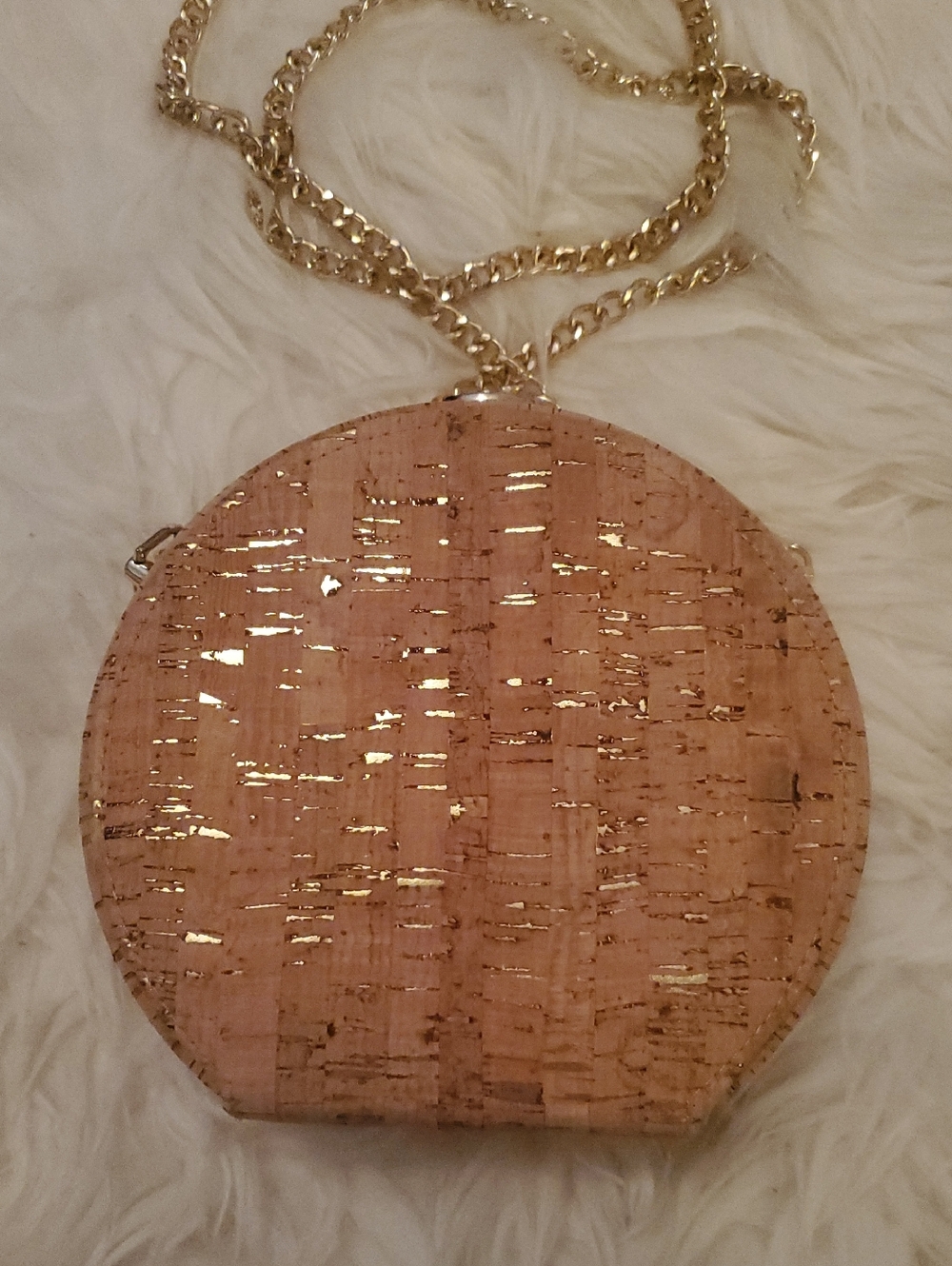 Unique Cork Round Crossbody Bag - Picture 4 of 6